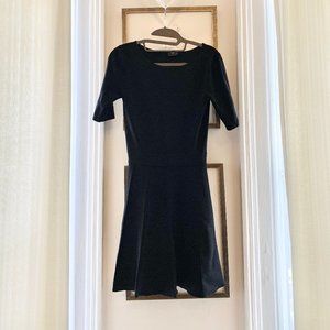 Club Monaco Pleated Elbow Sleeve Sweater Dress